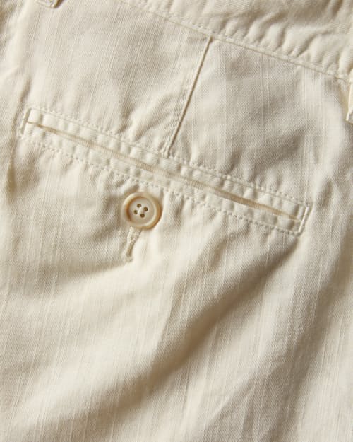 laydown detail image of Cotton Linen Chino Short - 7"