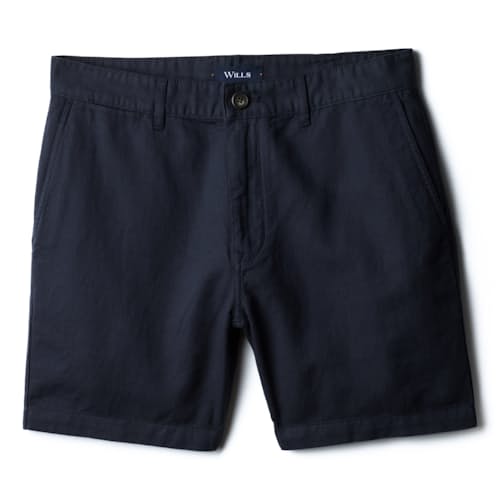 laydown image of Cotton Linen Chino Short - 7"
