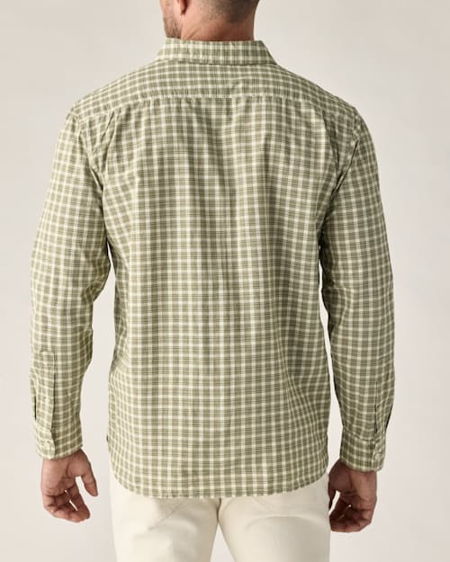on model image of Poplin Draftsman Shirt
