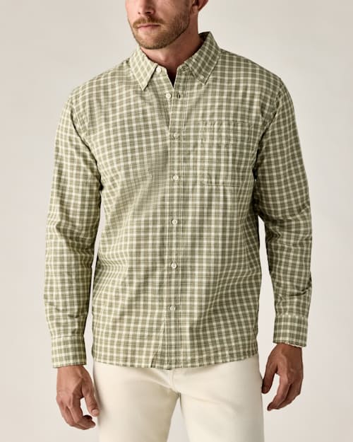 on model image of Poplin Draftsman Shirt