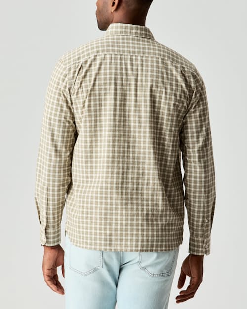 on model image of Poplin Draftsman Shirt