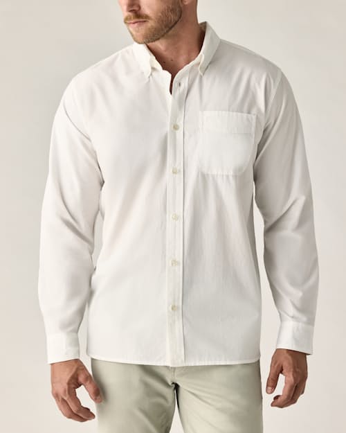 on model image of Poplin Draftsman Shirt