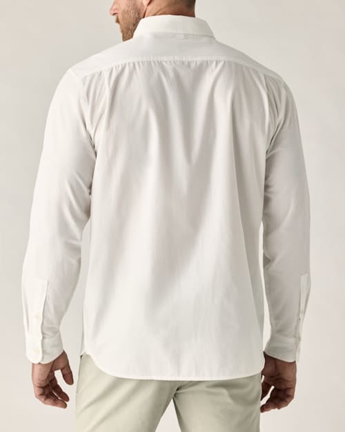 on model image of Poplin Draftsman Shirt