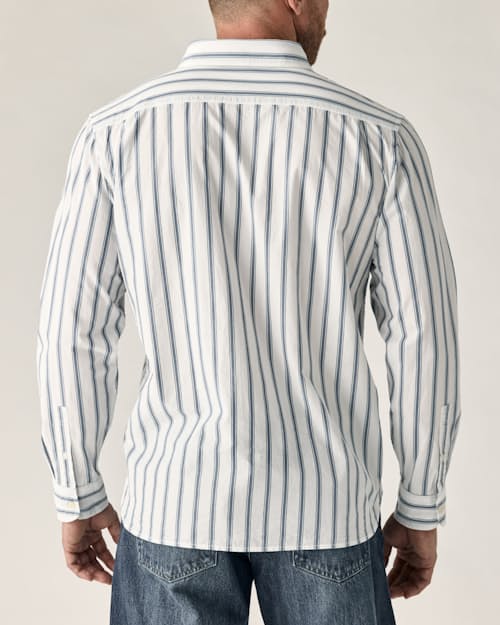 on model image of Poplin Draftsman Shirt