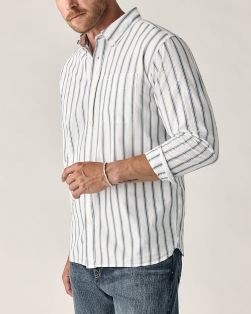on model image of Poplin Draftsman Shirt