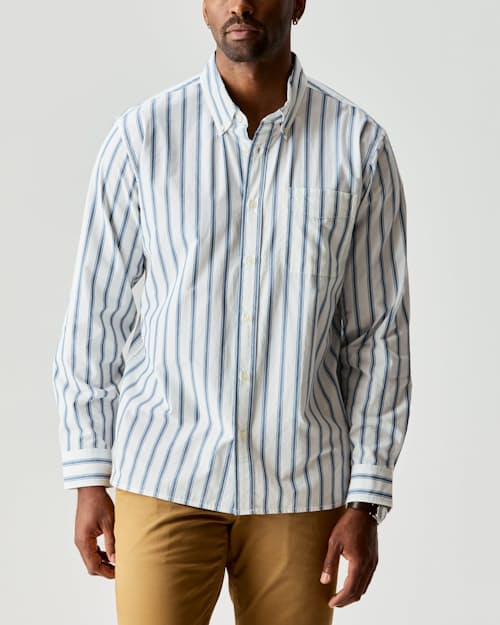 on model image of Poplin Draftsman Shirt
