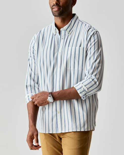on model image of Poplin Draftsman Shirt