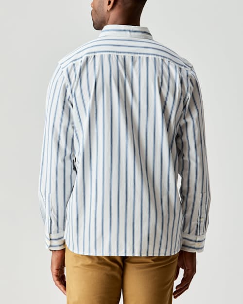 on model image of Poplin Draftsman Shirt