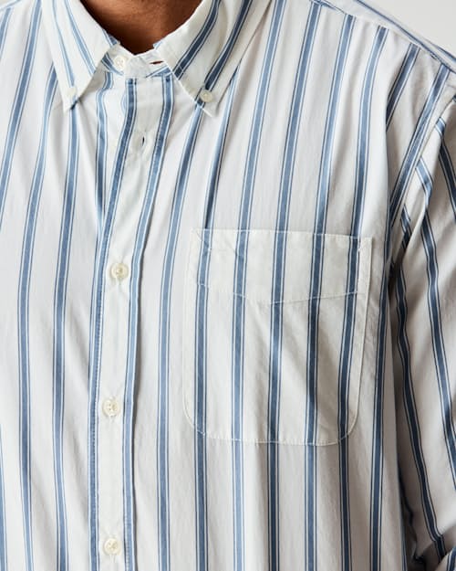 on model image of Poplin Draftsman Shirt