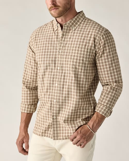on model image of Poplin Draftsman Shirt