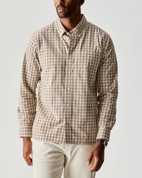 on model image of Poplin Draftsman Shirt