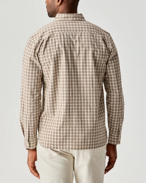on model image of Poplin Draftsman Shirt