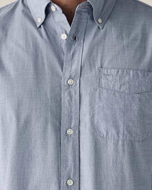 on model image of Poplin Draftsman Shirt