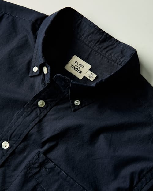 laydown detail image of Poplin Draftsman Short Sleeve Shirt