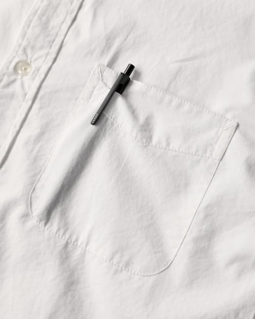 laydown detail image of Poplin Draftsman Short Sleeve Shirt