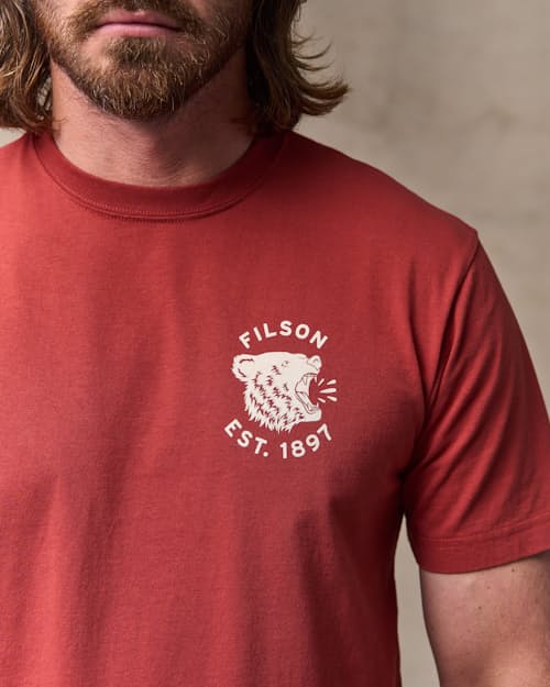 on model image of Outdoor Outfitters Graphic T-Shirt