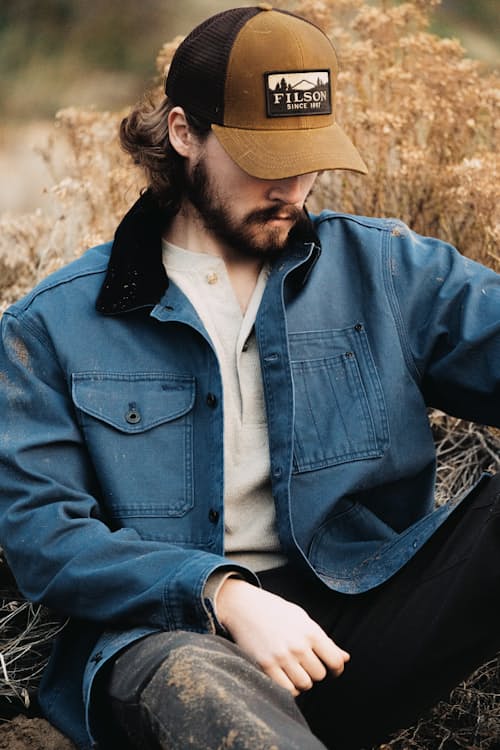 lifestyle image of Rustic Canvas Barn Coat