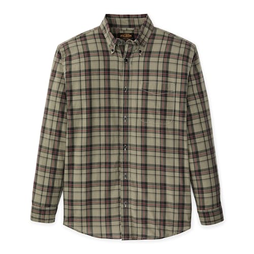 laydown image of Long Sleeve Madras Shirt