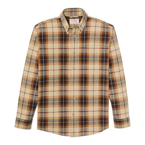laydown image of Long Sleeve Madras Shirt