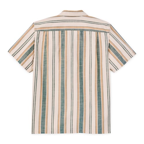 laydown image of Short Sleeve Chambray Camp Shirt