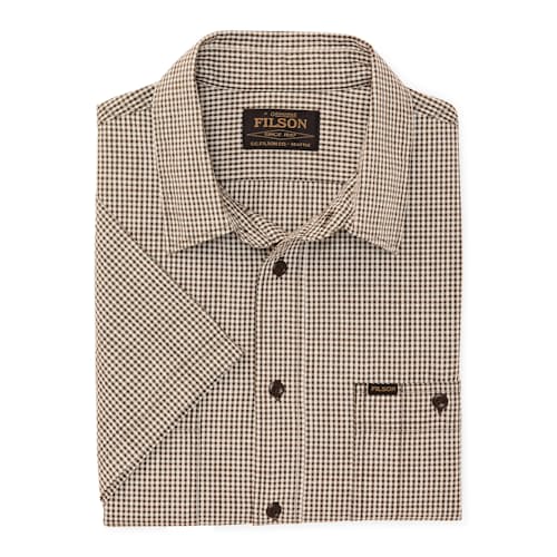 laydown image of Short Sleeve Chambray Shirt