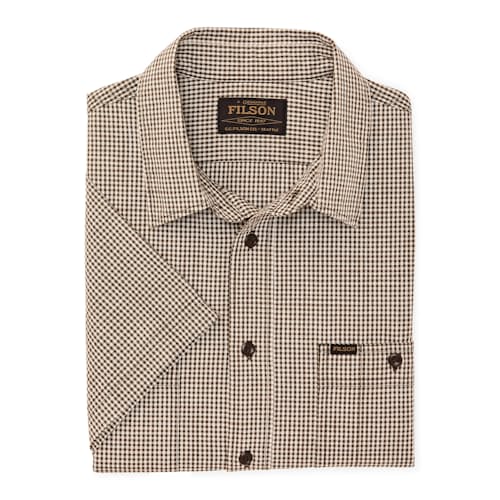 laydown image of Short Sleeve Chambray Shirt