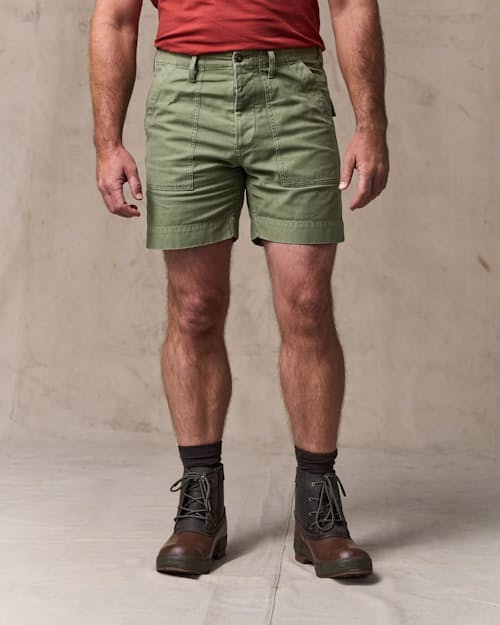 on model image of Field Supply Shorts