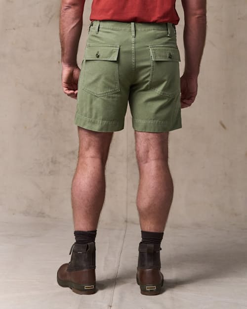 on model image of Field Supply Shorts