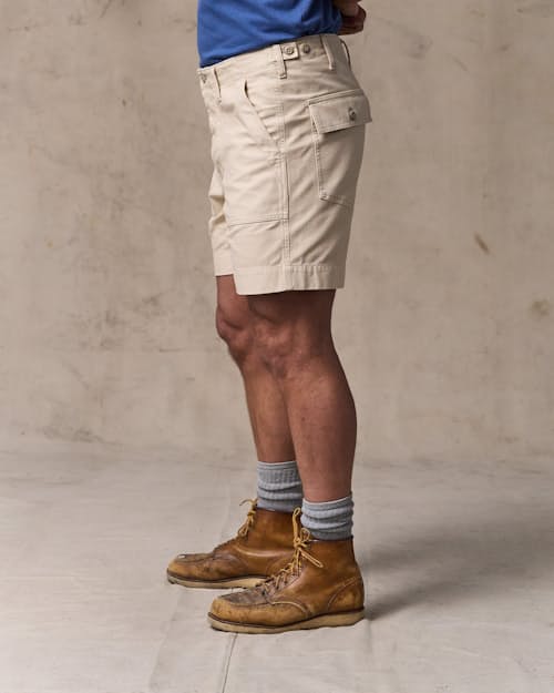 on model image of Field Supply Shorts