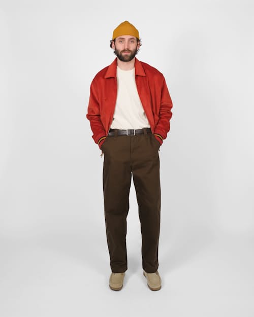 on model image of Corduroy Team Jacket