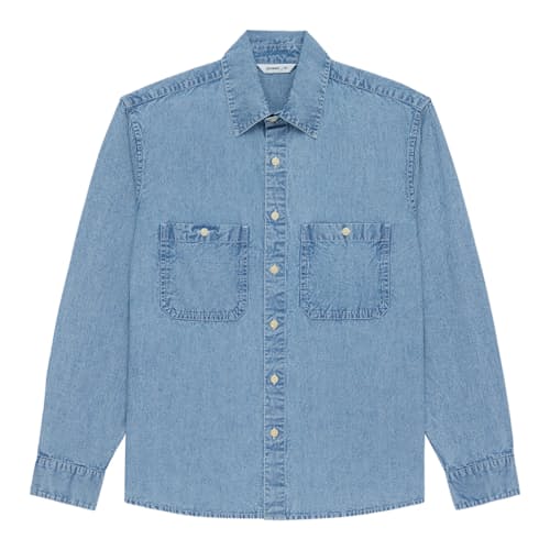 laydown image of Utility Chambray Shirt