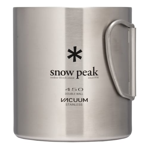 laydown image of Stainless Double Wall Mug 450
