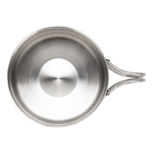 laydown image of Stainless Double Wall Mug 450