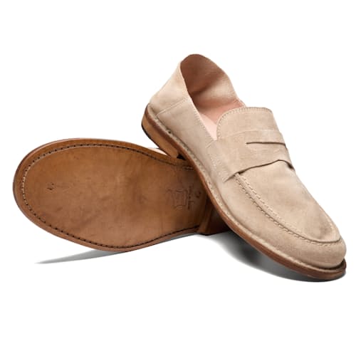 laydown image of Waveflex Goat Leather Loafer