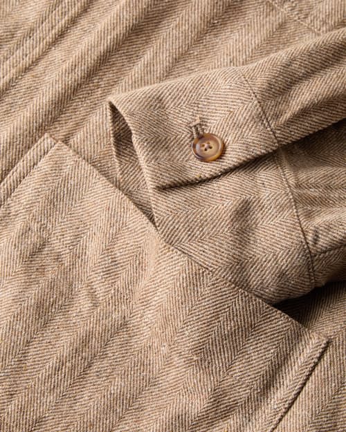 laydown detail image of Herringbone Studio Jacket