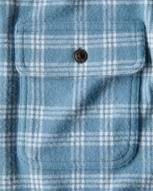 laydown detail image of Legend Sweater Flannel Shirt