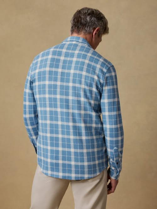 on model image of Legend Sweater Flannel Shirt