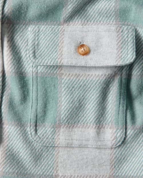 laydown detail image of Legend Sweater Flannel Shirt