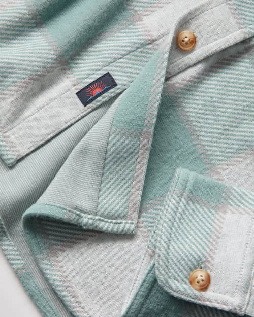 laydown detail image of Legend Sweater Flannel Shirt