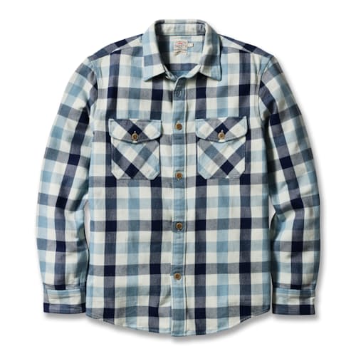 laydown image of Indigo Overshirt