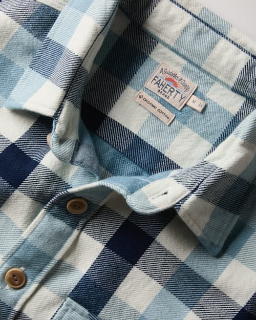 laydown detail image of Indigo Overshirt