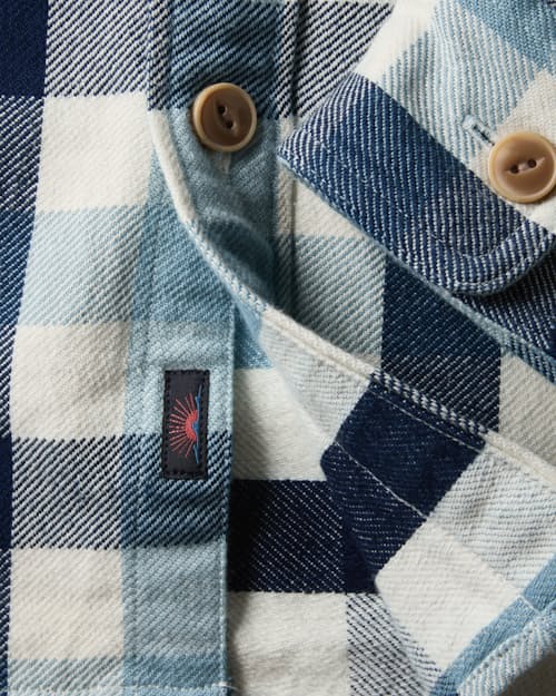 laydown detail image of Indigo Overshirt