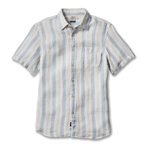 laydown image of Palma Linen Short Sleeve Shirt