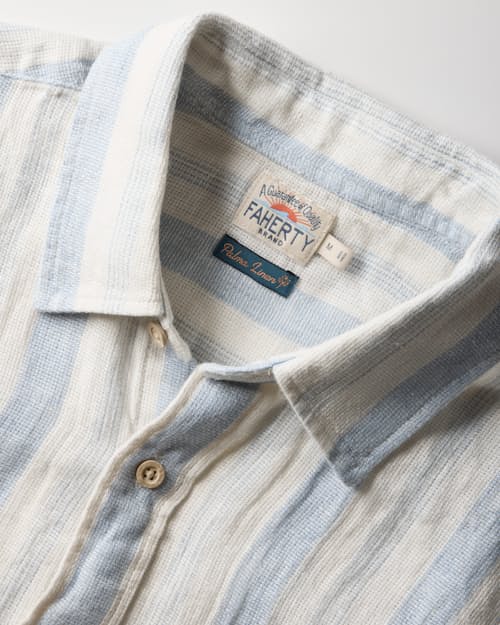 laydown detail image of Palma Linen Short Sleeve Shirt
