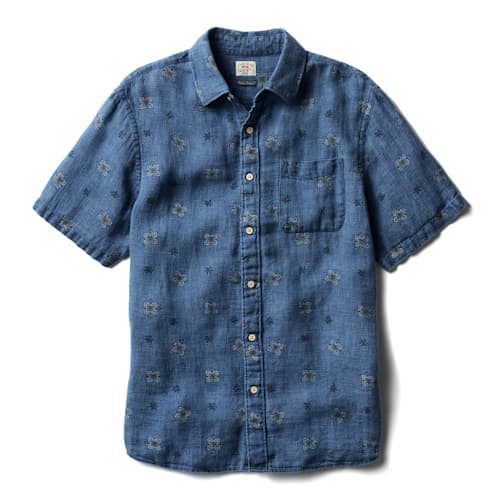 laydown image of Palma Linen Short Sleeve Shirt