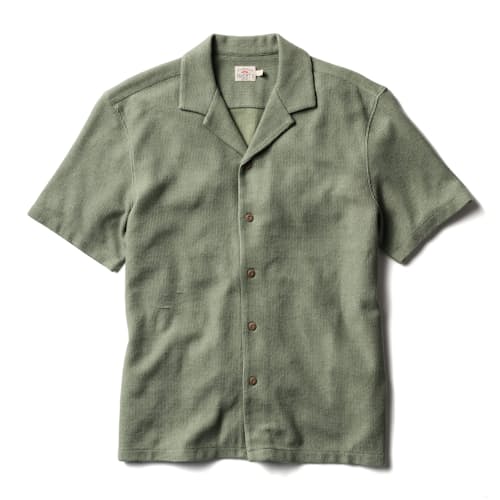 laydown image of Short Sleeve Oasis Camp Shirt