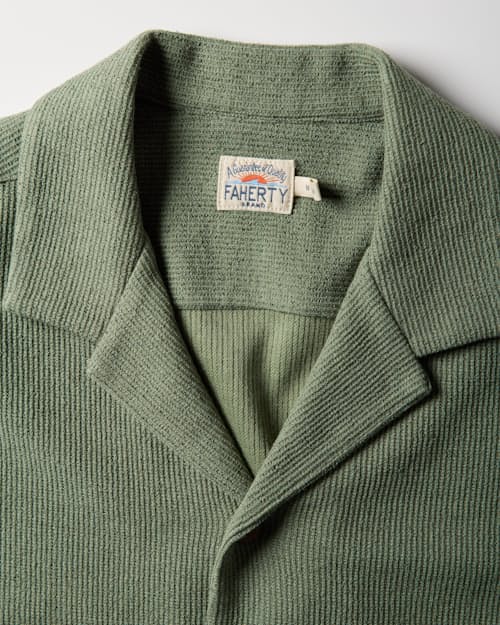 laydown detail image of Short Sleeve Oasis Camp Shirt