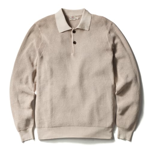 laydown image of Sunwashed Sweater Polo