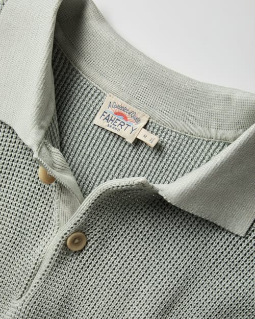 laydown detail image of Sunwashed Sweater Polo