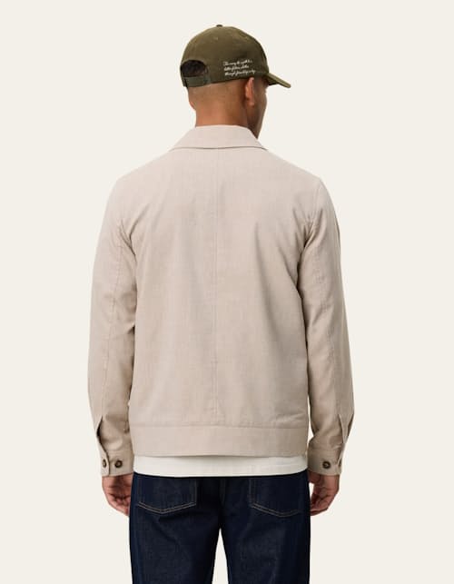 on model image of Como Coach Slub Jacket